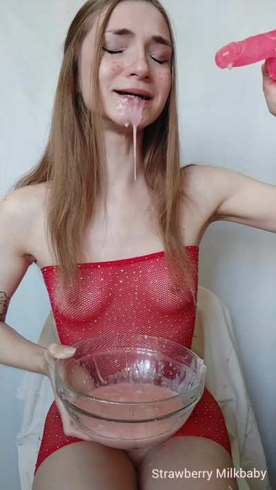 Strawberry milk and noodles vomit is so tasty