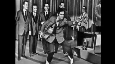 The FCC warned The Ed Sullivan show to only show Elvis’ from the waist up for TV. Then show ignored them and history was made (1956)