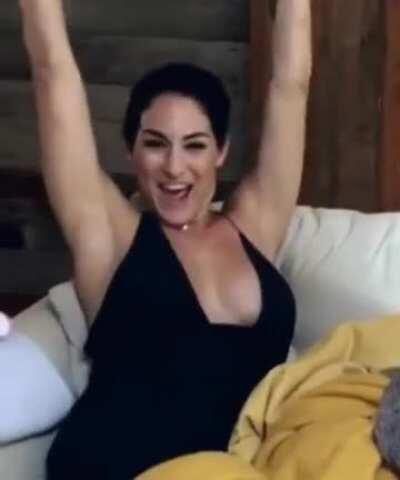 Bra-less Nikki Bella