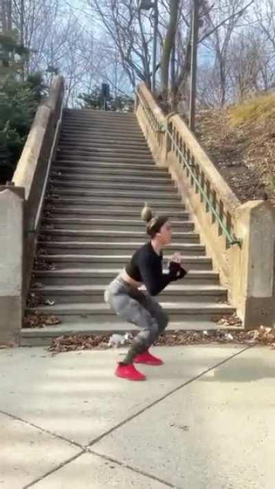 High-Intensity Street Workout