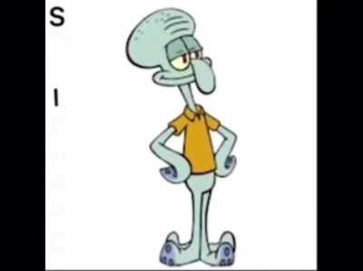 Squidward acting SUS