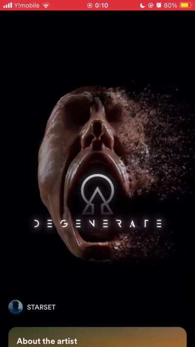 Degenerate cover has animation