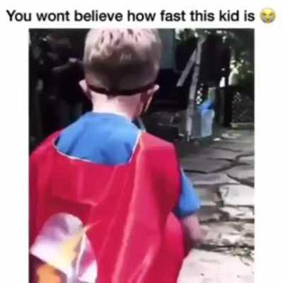 He is fast...really fast.