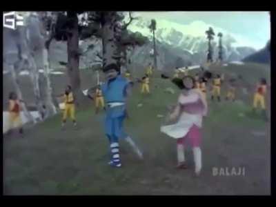 Old Indian music video spliced with Migos