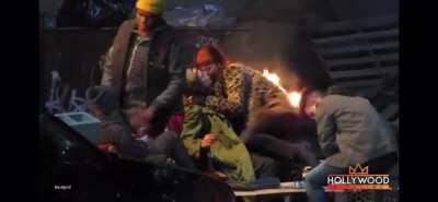 Jennifer Lawrence and timothee chalamet making out on the set of their new film.