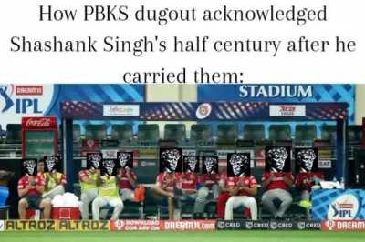 Clown team, didn't even clap for his 50.