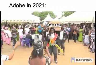 Mean while Adobe in 2021