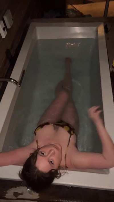 Birds Eye View in the Tub Looped GIF