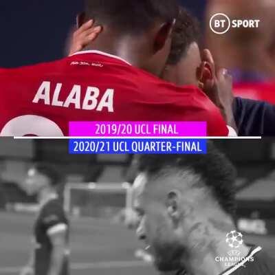 Neymar didn't forget the respect David Alaba showed him when the roles were reversed in last season's