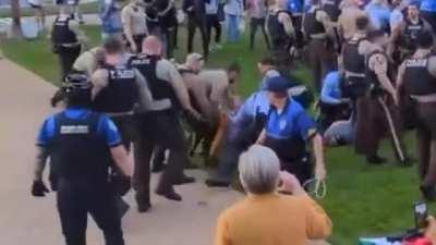 to protect the community...against an old professor with a phone