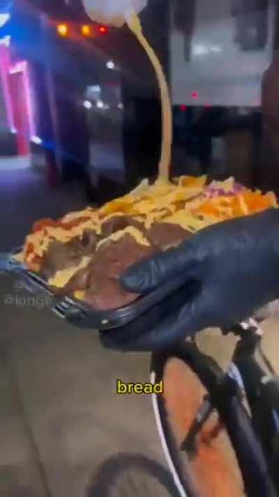 Bro is eating the fine dine