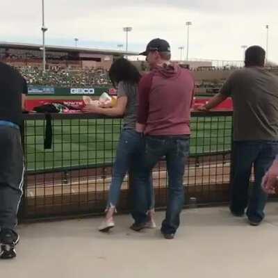 Dude Fingers Drunk Girlfriend During A Match