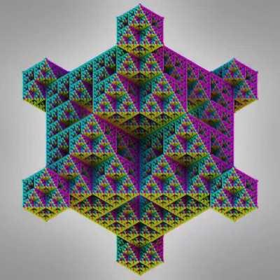 Default cube extrusion fractal