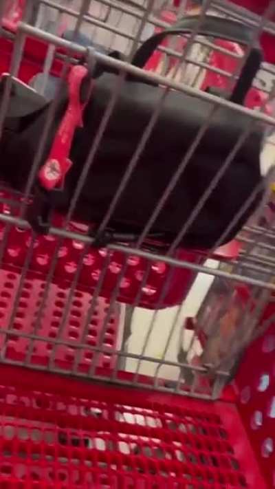 Racist Hungarian man hits lady’s cart and told her to “get out” at Target.
