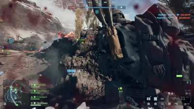 Did the med pack just stop the tank shell?