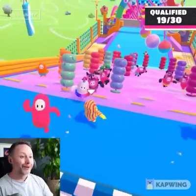 A Fall Guys Schoolboy Error