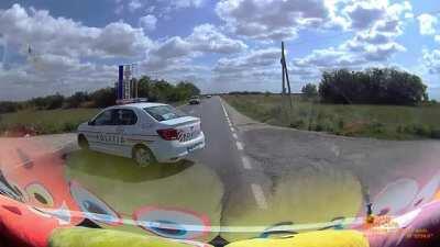 Police doing an interesting maneuver