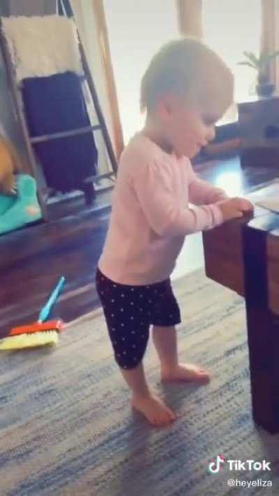 Her reaction is just priceless!