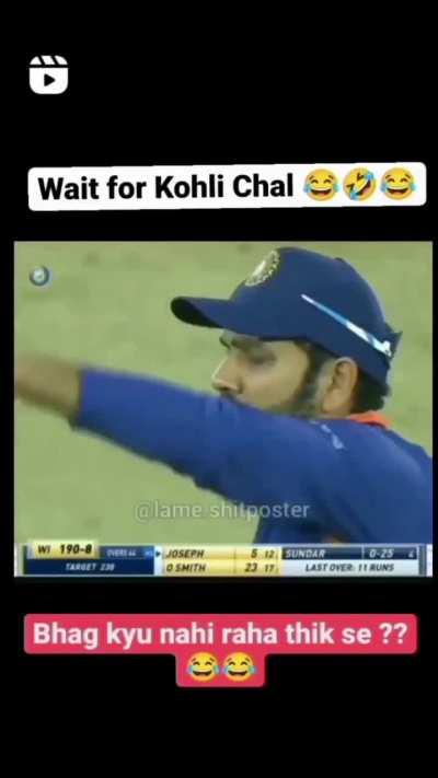 Wait for kohli's reaction