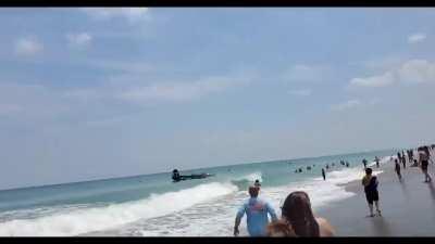 Go to the beach you said, we'll have fun you said...