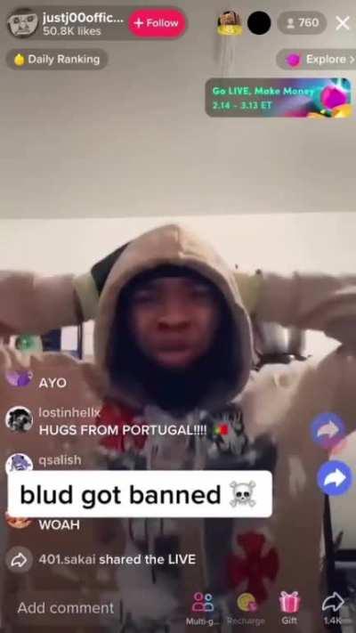 TikTok finally had enough of this nigga 😭