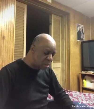 Grandpa is fed up 😂😂