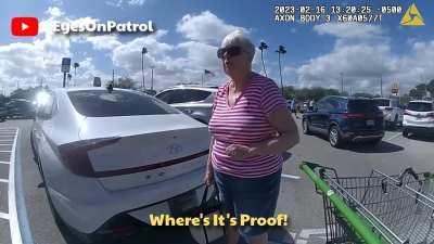 Karen thinks she has every right kicking people