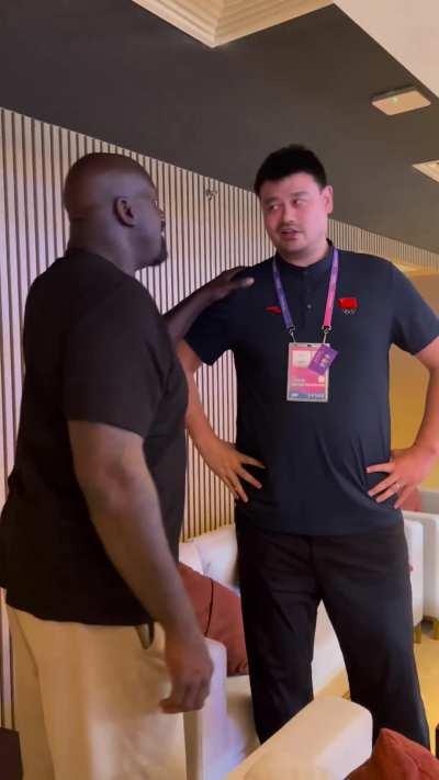 Yao Ming makes Shaq look like a medium sized person