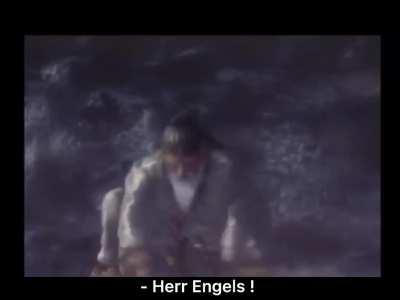 Friedrich Engels dies in Eduard Bernstein’s arms (colorised)