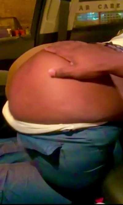 Momma was feeling down because she thought she was fat but I told her the only thing fat was tht mf ass she carrying around. She looked at me and laughed and said well since you like it tell me how it feel