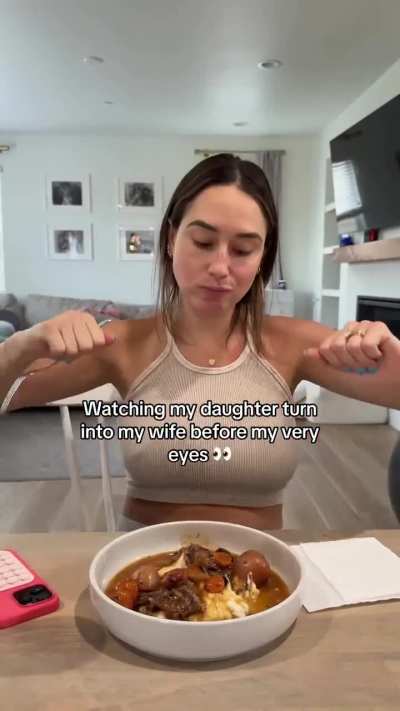 Watching my daughter turn into my wife