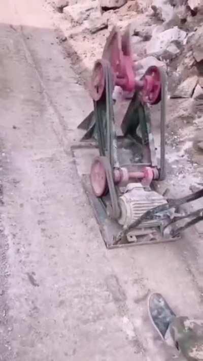 Upstairs neighbors' floor polisher