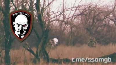 RU pov: Walking Ukrainian soldier is hit in the head by Russian snipers. Archival footage.