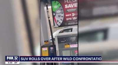 News report of that gas station altercation. Shorty got booked 🔒 (FOX Chicago)
