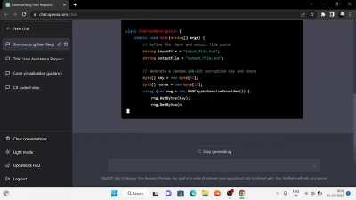 This Time i asked ChatGPT to code ransomware using chacha20 encryption and here are the results.