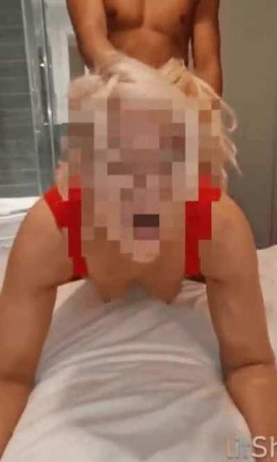 looking at hubby while a BBC stranger from reddit fucks my tight little pussy.