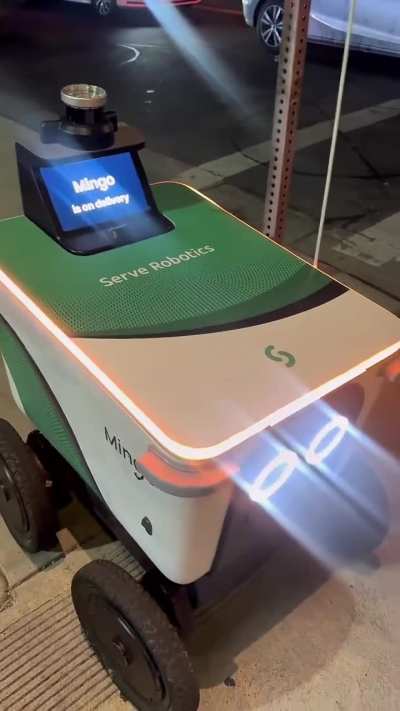 Angry guy goes off on a robot