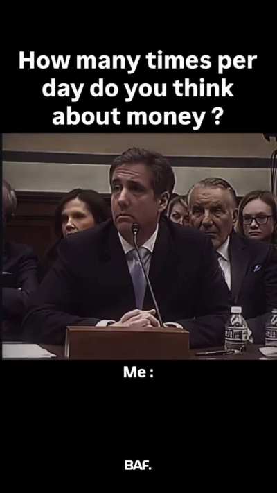 How many times per day do you think about money.