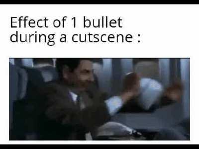 It is the end if you get hurt during a cutscene