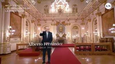 recorrido inmersivo por Casa Rosada con todos los presidentes desde la vuelta de la democracia, es cine