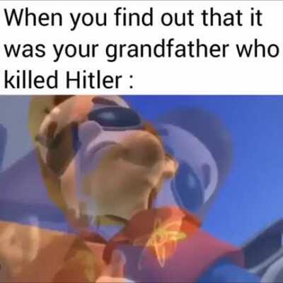 WOOOHOO MY GRANDAD KILLED HITLER