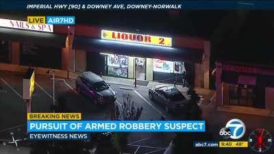 LAPD and attacking innocent civilians: Name a better duo. Watch LAPD attack and arrest an innocent person while the crook gets away.