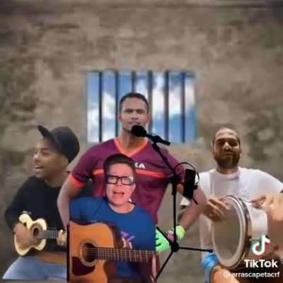 O percussionista chegou, agora a banda 