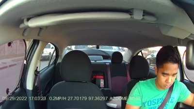 rear-end caught on Carbin dash cam, clip submitted by a customer.