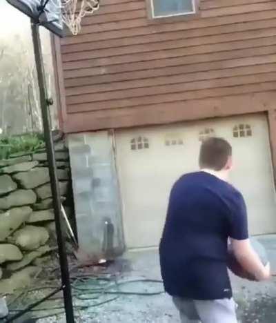 Basketball ball trick