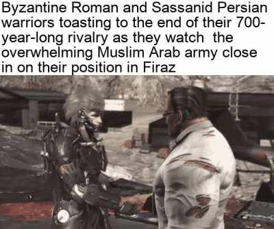 How about side by side with a friend?