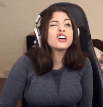 Back when she had the jerk off motion tic.