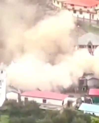 Land slides in India.