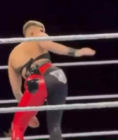 Rhea Ripley smacking her own ass