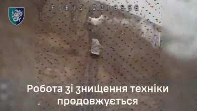 Footage of the Ukrainian 37th Marine Brigade repelling a Russian armored assault in the Kurakhove direction, Donetsk Oblast. 